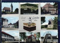30989 W3007 Gehrden , Han - Kirche Steintor Gymnasium Rathaus Mühle