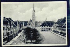 85276 W8068 Pfaffenhofen a d Ilm - Oberer Stadtplatz Kirche Gasthaus