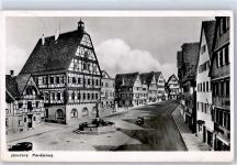71229 W7250 Leonberg , Württ - Marktplatz Litfaßsäule