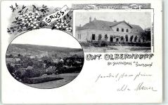 2123 Unterolberndorf Lithographie Gasthaus