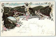 67468 W6731 Frankenstein , Pfalz 1900 Lithographie