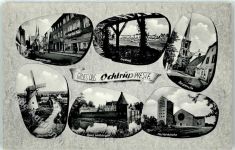 48607 W4434 Ochtrup - Windmühle Schwimmbad Marienkirche Weinerstraße Bergstraße