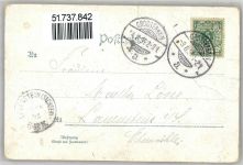 01558 O8280 Großenhain , Sachs 1895 Lithographie Poststraße Postgebäude Rathaus Bahnhofstraße Stadthauptkirche