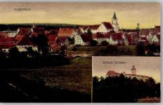 91785 W8835 Pleinfeld Lithographie Schloss Sandsee