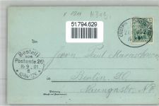 15328 O1211 Reitwein 1901 Mondschein Schloss Kirchplatz Kirche