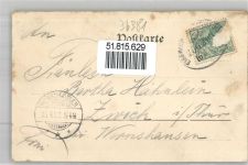 36381 W6490 Schlüchtern 1901 - Hotel Deutscher Kaiser Bahnpost