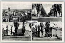 16225 O1300 Eberswalde - Ernst Thälmann Straße Obus Endstation Wohnungsneubauten