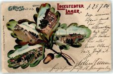 25551 W2214 Lockstedt , Holst 1904 Lithographie Lager Wache Gravelottestraße Sörensen Hotel