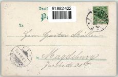 06268 O4240 Querfurt Lithographie / Künstlerkarte 1898 Rathaus altes Schlosstor Schule Stände Haus