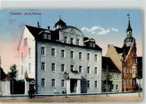 04425 O7127 Taucha b Leipzig - neues Rathaus Mützenhandlung