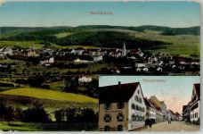 78333 W7768 Stockach , Baden 1912 - Hauptstraße Wein Handlung Gasthaus Löwen