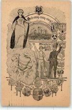 Oppeln Opole 1921 Radierung Wappen Bergmann Abstimmung Oberschlesien