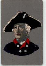 Friedrich der Grosse Portrait Stoffapplikation
