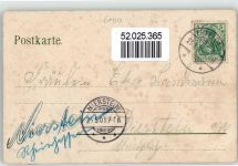 64560 W6086 Erfelden 1908 - Gasthaus Forsthaus Kühkopf Ort lt. Stempel