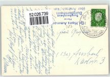 91593 W8801 Burgbernheim - Kirche Ort lt. Stempel