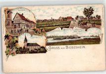 64584 W6083 Biebesheim am Rhein - Rathaus Kirche