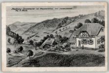 79215 W7807 Oberprechtal Künstlerkarte Gasthaus Rasthaus Landwasser