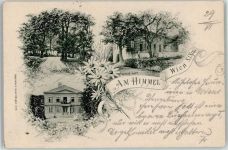 1140 Wien 14. Bezirk, Penzing 1906 Lithographie Gasthaus Schloss