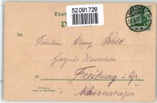 77871 W7592 Renchen 1912 Lithographie Hospital Schulhaus Marktplatz Denkmal