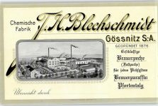 04639 O7422 Gößnitz , Thür KEINE AK chemische Fabrik H.Blechschmidt