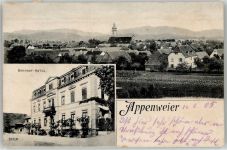 77767 W7604 Appenweier 1905 Collage Bahnhof-Hotel