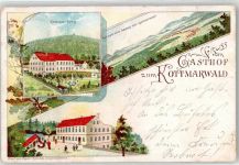 02739 O8719 Walddorf , OL 1902 Lithographie Kottmarberg Gasthaus zum Kottmarwald