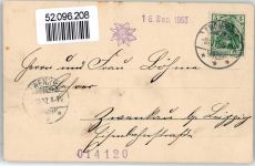 04654 O7233 Frohburg 1907 Lithographie Gasthaus Bürgerhof