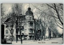10115 W1000 Zehlendorf Foto AK Neue Straße Gemischtwarenhandlung Max Preuss