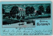 67800 Bischheim 1902 Mondschein Gasthaus Zum Schiff