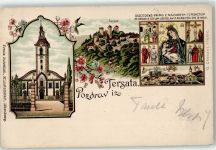 Rijeka Fiume Lithographie Kirche