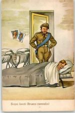 Soldat Antipropaganda WK II Künstlerkarte