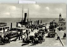 26548 W2982 Norderney - Hafen Dampfer Ankunft Frisia Anlegestelle