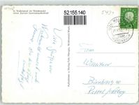 56414 W5431 Wallmerod , Westerw - Strassenpartien Amts Apotheke Kirche Litfaßsäule