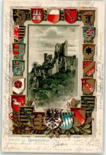 53639 W5330 Drachenfels Prägedruck 1901 Drachenfels Burgruine