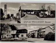 64546 W6082 Walldorf , Hess - Kirche Dorfstrasse Schule