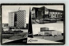44532 W4670 Lünen - Hochhaus Wilhelm Meier Strasse Bebel Schule Stadttheater