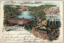 58540 W5882 Meinerzhagen 1904 - Versetalsperre Gasthaus Wilh.Zoebel