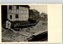 63303 W6072 Sprendlingen , Hess - Baustelle Ort handschriftlich
