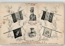58332 W5830 Schwelm - Portrait Uniform Dr. Mellinghaus Herm.Motzfeld Schützenverein 75 Jahre Jubiläum 1905