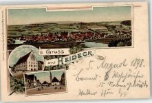 91180 W8548 Heideck , Mittelfr - Rathaus Marktplatz