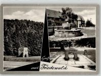 36289 W6431 Friedewald , Hess - Giesslingskirche Brunnen Schloßplatz Nadelöhr