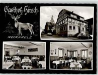 74821 W6950 Neckarelz - Gasthaus Hirsch Kurt Rappold Marktplatz