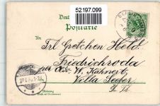 10115 W1000 Spandau 1898 - Gasthaus Königgrätzer Garten W.Pallaesch Stössensee Pichelswerder Bahnpost Berlin Hamburg Zug 9