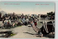 Izmir Smyrna 1912 - Kamele Marktszene