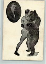 Kraftakt mit einem Bär AK Tanzbär
