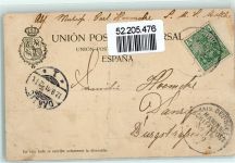 Santander 1901 - Hafen Darsena de Molneda AK