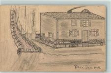 03190 Vaux 1915 - Bleistiftzeichnung