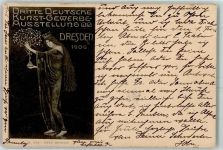 O8000 Dresden Jugendstil AK Kunstausstellung 1906
