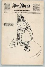 sign. A. Seidel Serie Wiener Judenpresse Nr. 10 Text: Kauft keine Judenzeitung AK Antisemitismus Künstlerkarte