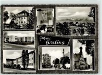 85567 W8018 Grafing b. München - Goethe Institut Poststrasse Kriegerdenkmal Grafing Volksschule Rathaus Marktplatz